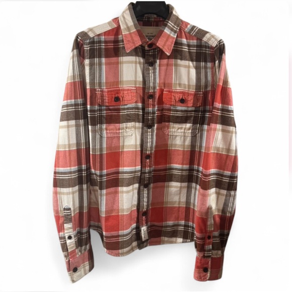 Abercrombie & Fitch Other - Y2K VTG Men’s Abercrombie & Fitch ‘Muscle’ Plaid Flannel Button-Up Shirt Size L